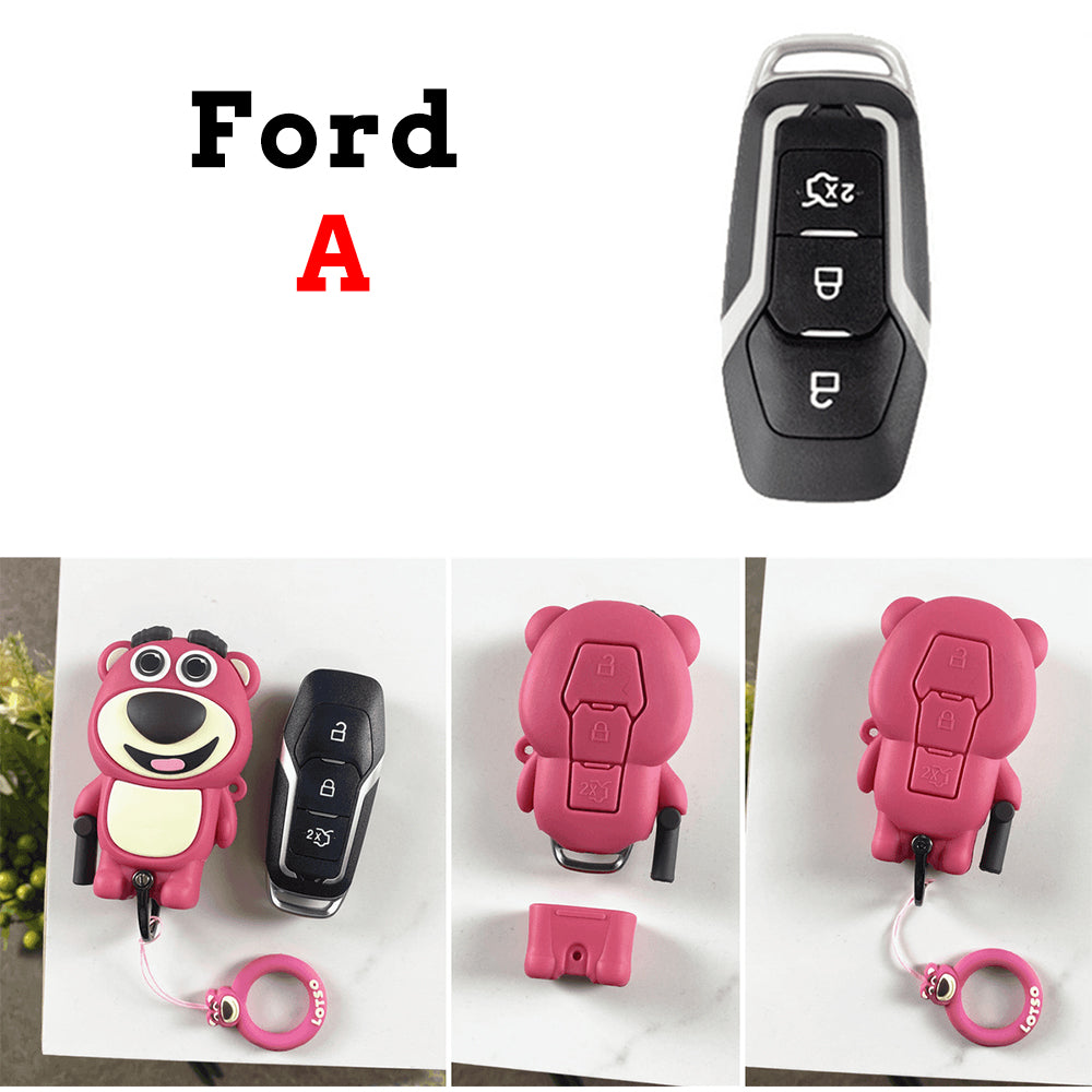 Strawberry Bear Key Protective Shell