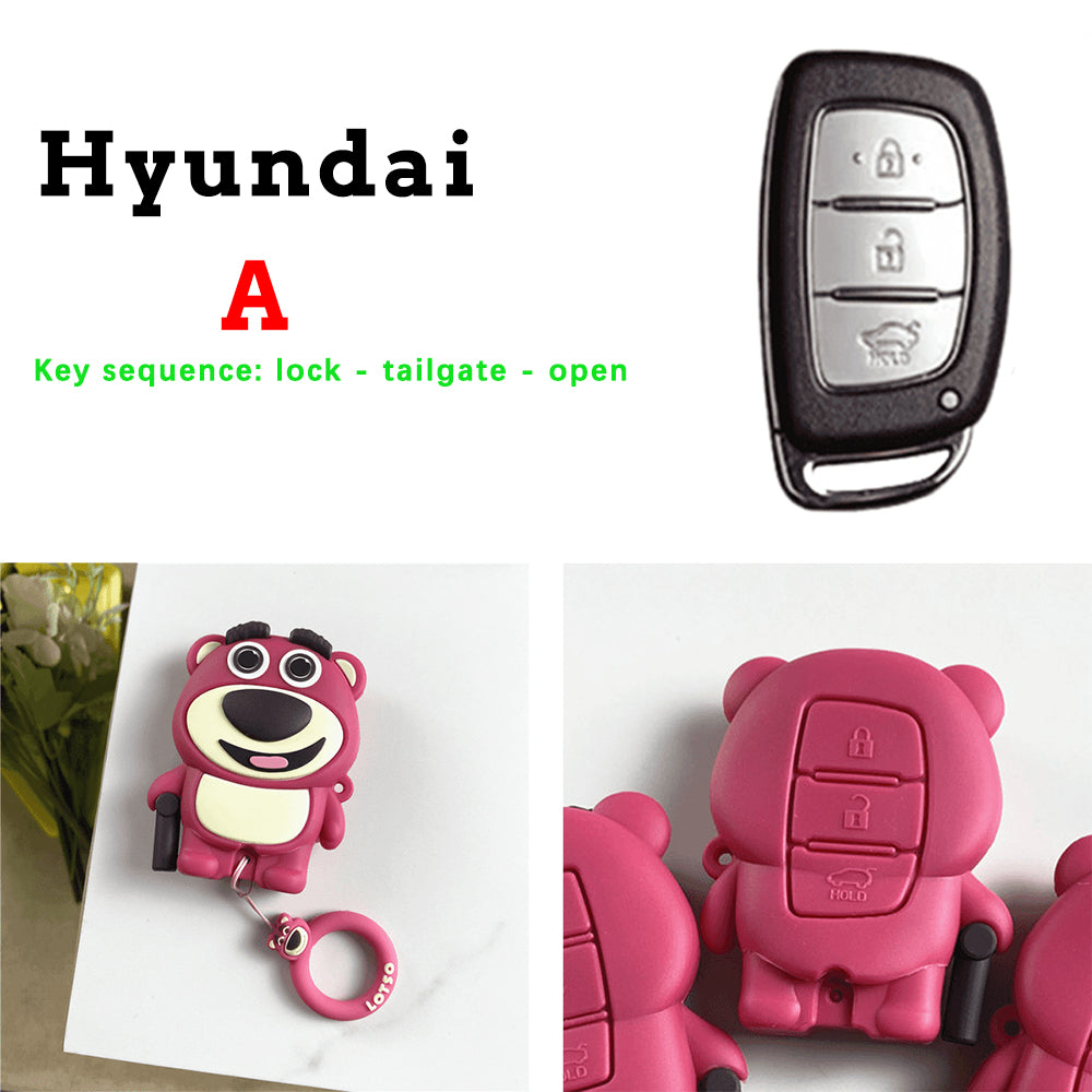 Strawberry Bear Key Protective Shell