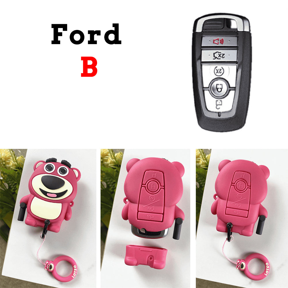 Strawberry Bear Key Protective Shell