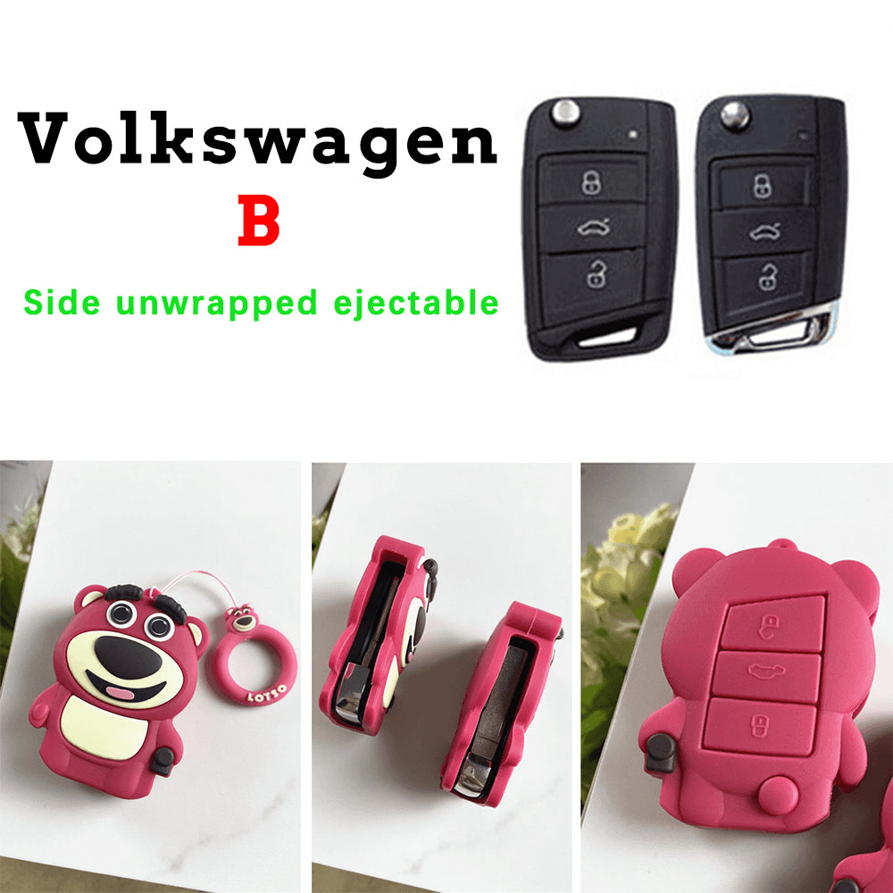 Strawberry Bear Key Protective Shell