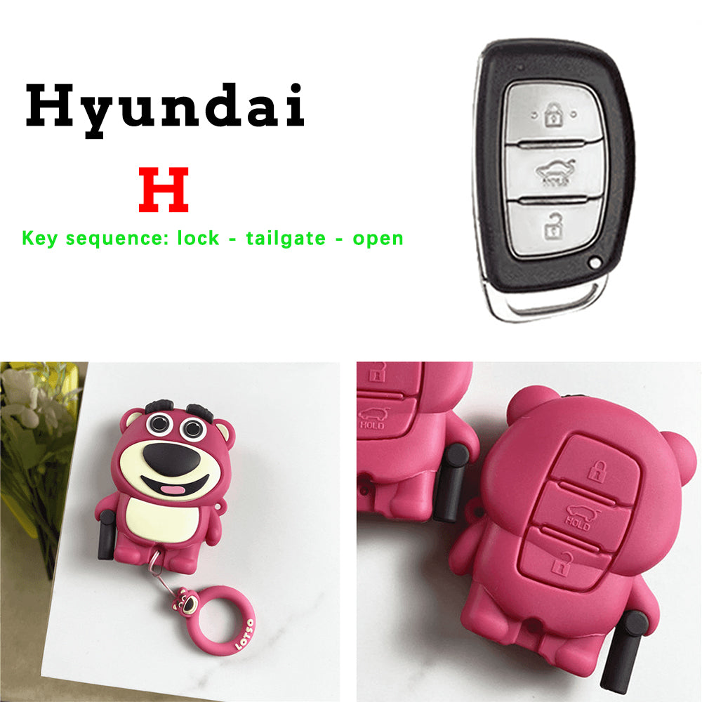 Strawberry Bear Key Protective Shell